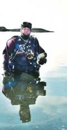 Chantal DeMers en plonge sous-marine pour photos